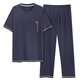 Cat Men's Pyjamas Summer Modal Pantalons à manches courtes Sports fines et décontractés en deux pièces TRENDY LOBE FDM9902 3XL