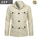 
JEEP SPIRIT Fashion Suit Collar Multi-Pocket Work Jacket Men's Casual Line Hunting German Wind Coat Large Size Navy Blue M 125Jin [Jin equals 0.5 kg] About the weight