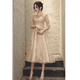 Maxbeth evening dress for women's banquet new champagne color light luxury temperament fairy dress for small people can be worn at ordinary times champagne color S