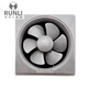 Exhaust fan, window ventilation fan, powerful smoke exhaust fan, 6-inch white plastic leaf, no switch/short line