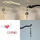 Jiemo ink style new Chinese style butterfly safety buckle tassel hairpin ins elegant bestie hair accessories ancient style literary hairpin girl Buxie Qingshan safety buckle hairpin