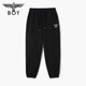 Junge London23 Herbstpaar Casual Hosen, Hoodies, Gold Stamping, Modetrendy Strick Sporthosen N15904 Schwarz S