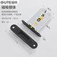 GUTE Door Lock Indoor Bedroom Room Wooden Door Handle Minimalist Ecological Modern Simple Magnetic Lock 9708 Space Gray [Magnetic] Universal in left and right directions