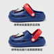 Daddy Pig Children's Croc Shoes Boys' Summer Home Indoor Non-slip Ultraman Middle and Large Children's Beach Sandals and Slippers Blue 23