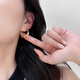Li Shen’s withdrawal benefits ~ 18K gold twisted hoop irregular earrings and earrings for women 2024 color gold twist earrings 18K gold earrings