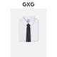 Gxg cravate de chemise à rayures masculin