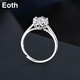 EothPT950 platinum flower moissanite diamond ring for women in platinum, begging for marriage, Valentine's Day birthday gift for girlfriend PT950 platinum flower ring + certificate