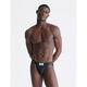 Calvin Klein men's thong, CK fashion brand underwear, new logo belt, soft and flexible, gift for boyfriend NB3438, black 1 pair M