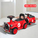 
MPPMCK children's electric train can take adult parent-child remote control electric car for boys and girls double baby toys baby stroller top-equipped white 12V dual drive 2 carriage full functions