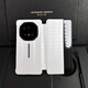 
Python shell [high-end niche private customization] Huawei Mate70rs mobile phone case business pure handicraft intelligent window clam cover protective case 70rs ultra-thin anti-fall mobile phone case abdomen crocodile pattern black [skin cover leaking mark] Huawei mate 70RS extraordinary master