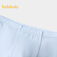 Balabala boys' underwear, cotton boxer soft, small, medium and large children's four-corner antibacterial crotch shorts, five pack, blue and gray tones 00382 175