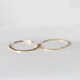 Micro-gift 18K gold ring female snake bone chain soft ring very thin ring index finger knuckle ring Japanese and Korean tail ring No. 22 thickness about 0.6mm * one