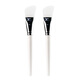 Ilbu Silicone Mask Brush Apply Mask Brush Silicone Mud Mask Hair Mask Brush Soft Hair Facial Makeup Tool Face Blade Silicone Mask Brush White Rod x2 0 pieces