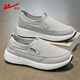 
Huili official men's shoes for summer breathable old Beijing cloth shoes for men lightweight one-foot men's shoes canvas shoes for men casual shoes for men gray 42