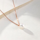 Chiba Jewelry 18K Gold AKOYA Pearl Pendant Romantic Pearl Necklace as a Holiday Birthday Gift for Your Girlfriend