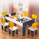 PAI Lehu Tabla de componentes de construcción infantiles, partícula grande, niño, niña, conjunto de rompecabezas de bebé, mesa de juguete de madera de gran tamaño multifuncional, 106 mesa + 2 sillas + aparcamiento deslizante + 700 tamaño