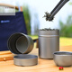 LNGA LANDGRE pure titanium tea can sealed can small portable tea set outdoor portable lightweight tea can storage box outdoor tea clip pure titanium tea can 1 180ml