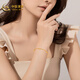 中国黄金（CHINA GOLD）黄金手链幸运四叶草金手链女足金送妈妈老婆女友生日情人节礼物 四叶草双层手链+玫瑰礼盒