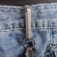 Aleación genuina de llavero de metal mechón de metal pantalones deportivos pantalones casuales jeans jeans elásticos curva reforzado anillo de aleación de titanio inoxidable