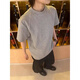 Digada Koreanische Version Solid Color Männer Kurzärärmische Männer Sommer einfache runde Hals Männer T-Shirt Männer losen lässige Kurzärmer T-Shirt Männer und Frauen Wyn-T679-Gray M