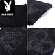
Playboy (PLAYBOY) summer new mercerized cotton short-sleeved T-shirt trendy men's half-sleeved ice silk top printed loose T 759 dragon tiger [black] XL 175/ Recommended 130-150Jin [Jin equals 0.5 kg]