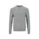 Gray cashmere New Zealand imported superfine merino wool Henry collar cashmere sweater for men gray ready in stock XXS m