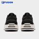 Filafusion Filafusion [mismo modelo en Zhang Hao] Zapatos para hombres 2025 Nuevos zapatos de lona de suela gruesa deportes y zapatos casuales negros/leche blanca 40