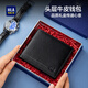 HAILAN HOME HLA MENS'S'S WATLET REAL COHDE CLIP CROP CROIS MULTI-CARDE PADE PAPELLE DES CADEAUX ANNIVERIERS CADEAUX CADEAUX CADEAUX DE CADEAUX POUR CONDION POUR LE MODE DE BIEN-BACK HOT BLACK [Boîte-cadeau haut de gamme]