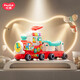 Huile Toys Huile Toys Train Multifuncional para niños Educación para la primera infancia Toy Cart 1-3 años Baby Walker puede tomar un regalo de cumpleaños 4 en 1