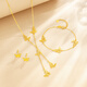 Zokai yellow 18K gold necklace butterfly tassel necklace elegant and versatile birthday gift C04406