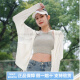 
Bosideng (BOSIDENG) Jiaoyang Series Dopamine Solid Color Ice Silk Skin-Friendly Breathable Mesh Spliced ​​Drawstring UPF100+ Wide Hat Brim Full Face Ice Cream Powder 1048 L