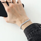 Miss JuJu platinum bracelet men's pt950 platinum flat solid dragon tail chain is trendy and thick and can be customized. All Specifications will be refunded according to the actual weight.