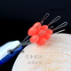 Xiangheng Sliding Floating Line Set Accessories Bulk Red Olive-shaped Space Bean Sliding Floating Raft Fishing Sea Fishing Cotton Cloth [Red Olive Space Beans 80 Pieces] No. 1