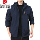 皮尔卡丹（pierre cardin）户外男士外套秋冬季2025新款中年男装秋装上衣服加绒夹克男春秋厚 9898黑色 款 加绒 L