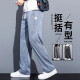 真维斯（JEANSWEST）莱赛尔天丝休闲裤男宽松直筒2025春季新款夏季冰丝薄款阔腿长裤子 1048蓝色 【天丝薄款】 L 【115-135斤】