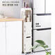 Gabinete de almacenamiento de sujeción Baño de 20 cm Tipo de cajón Gabinete de sujeción de la cocina Rack de almacenamiento de la cocina Baño inodoro Lado del gabinete ultra narró 9224 metros Modelo de lujo blanco