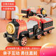 
Wanre children's electric four-wheel train track car can be remotely controlled and can be charged to sit on a double second child for boys and girls 1-6 years old. Low-end Chinese red locomotive without carriage