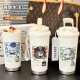 Zweidimensional Genshin Impact Thermos Cup Walnuss Kelly Paimon süßer Cartoon Water Cup BXAB15939 Sohn von Gott Edelstahl Liner-520ml mit Lanyard