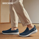Skechers men's shoes for summer breathable thin one-foot step-sneaking shoes soft sole sneakers outside casual shoes 54609