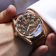 Internet celebrity popular business watch quartz sports watch casual belt men's and women's watch black upgrade