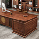 Xinshiya New Chinese Style Black Gold Boss Desk Chairman Manager Leader Desk President Solid Wood Executive Desk Solid Wood Furniture 2.8m Desk