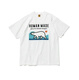 Customized Spot Humanmade Japaner Sommer Schwergewichtiges Bambus Gelenkbärte Polarbär gedruckt kurzärmelig T-Shirt Japanisch Kurzes T-Shirt Weiß 3882 L 1