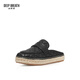 
DEEP BREATH Deep Breath Women's Shoes Casual Commuter Versatile Muller Slippers Fisherman's Shoes Women's AX11154 Black 39