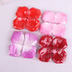 First praise the artificial rose petals for wedding confession decoration, hand-spreading flowers for Valentine's Day proposal, making romantic wedding room decoration supplies, gradient pink artificial petals (2 packs of about 200 pieces)