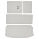 Adecuado para 24 almohadillas de troncal Buick GL8, almohadillas de troncal completas, almohadillas protectoras de cuero Phev Luzun, suministros interiores, Buick GL8-Xuanwu Black-Main Pad 1 pie