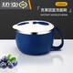 Clcey Instant Noodles Bowl 316 Leichter Edelstahl mit Abdeckungswohnheimen für Studenten, um 82L 316 Edelstahl Noble Schwarz, größer und verdickte 316 Edelstahl Noble Schwarz 1585l