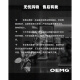 OEMG 重磅260g短袖t恤男士夏季新款潮牌五分袖假两件亨利领百搭体恤衫 浅灰色 XL [建议120-135斤]