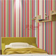 Huda-Tapete, farbige vertikale Streifen-Tapete, Kinderbekleidung, Milch, Teeladen, Dekoration, Snack, Schaufenster, kommerzielle Gastronomie, Hintergrund-Tapete, Rosa, Lila, Grün, 16802 (nicht selbstklebend), nur Tapete