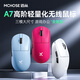 Maicon (MCHOSE) A7 high-end lightweight wireless mouse gaming e-sports office wired/2.4G/Bluetooth three-mode connection PAW3950/3395 ergonomic non-porous design A7 Pro blue
