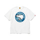 Customized Spot Humanmade Japaner Sommer Schwergewichtiges Bambus Gelenkbärte Polarbär gedruckt kurzärmelig T-Shirt Japanisch Kurzes T-Shirt Weiß 3882 L 1